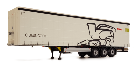 Pacton curtainsider trailer Claas design